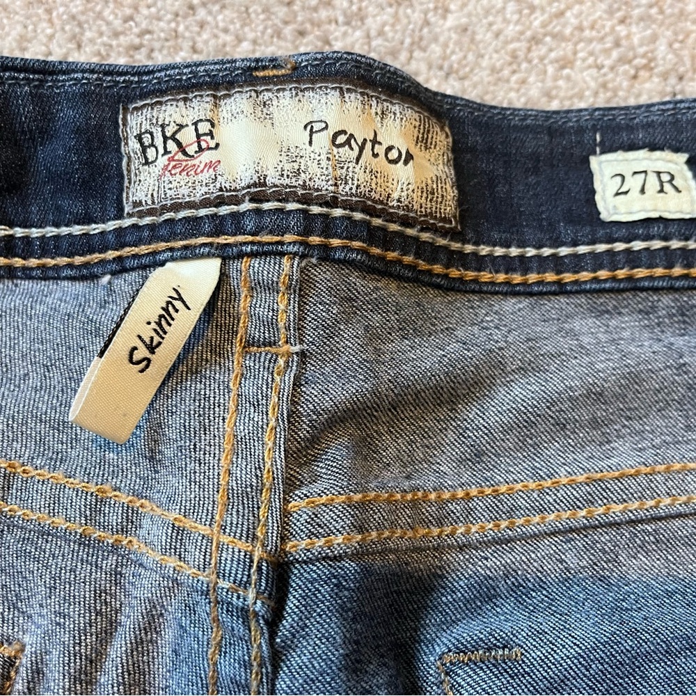Two pairs BKE Denim jeans 27rx31.5 - Picture 5 of 8